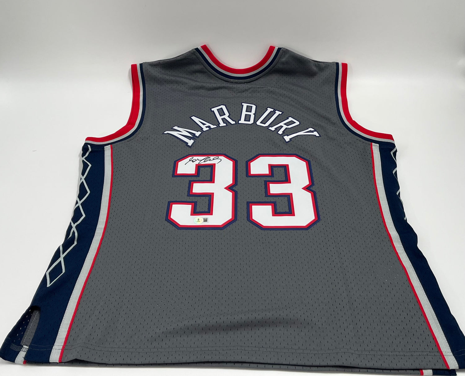 Stephon Marbury Signed Nets Mitchell &amp; Ness Authentic Jersey (Beckett)