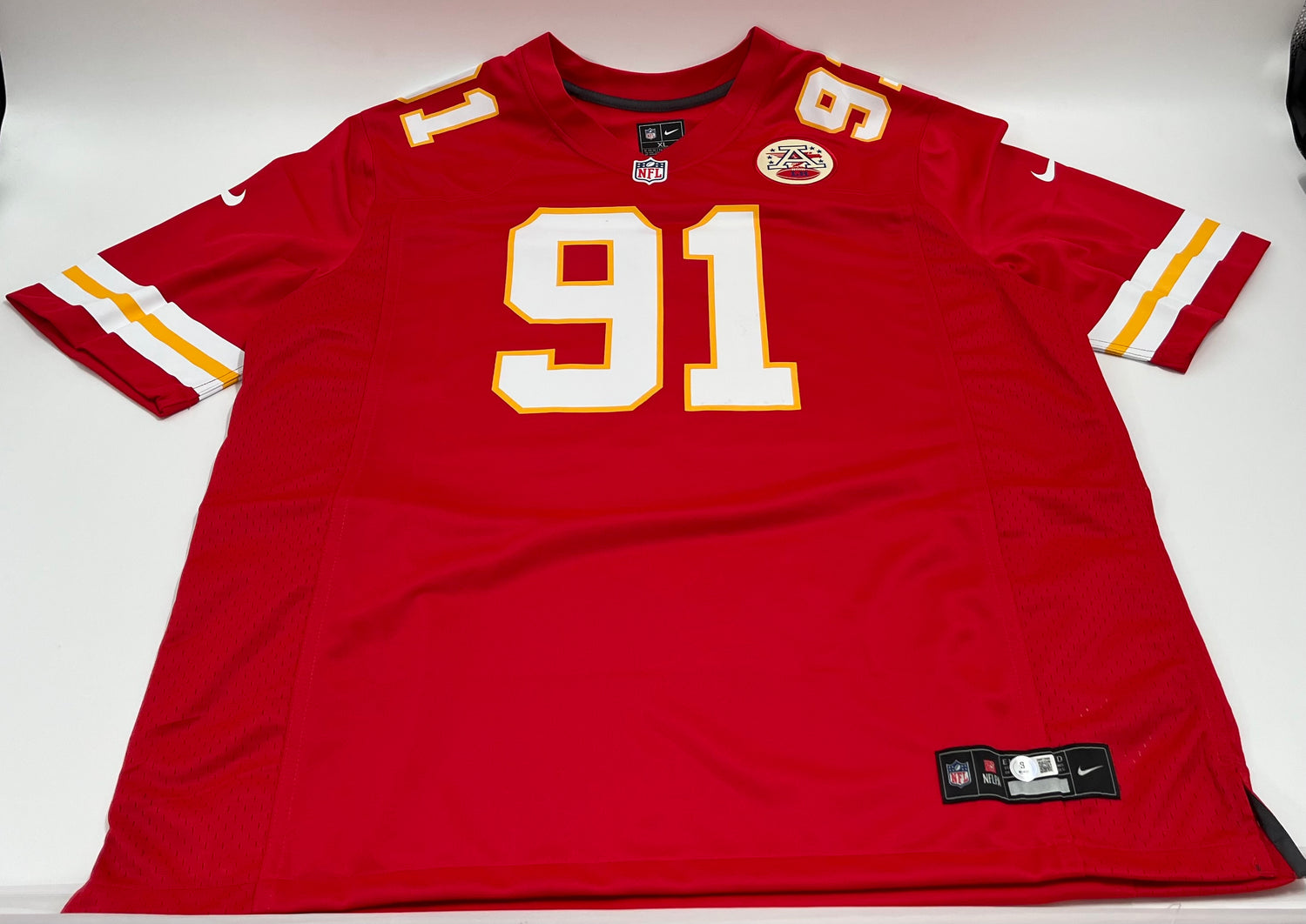 Tamba Hali Signed Chiefs Nike Authentic Jersey Inscribed "6X Pro Bowl" (Beckett)
