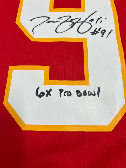 Tamba Hali Signed Chiefs Nike Authentic Jersey Inscribed "6X Pro Bowl" (Beckett)