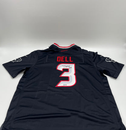Tank Dell Signed Texans Nike Authentic Jersey (Beckett)+B19