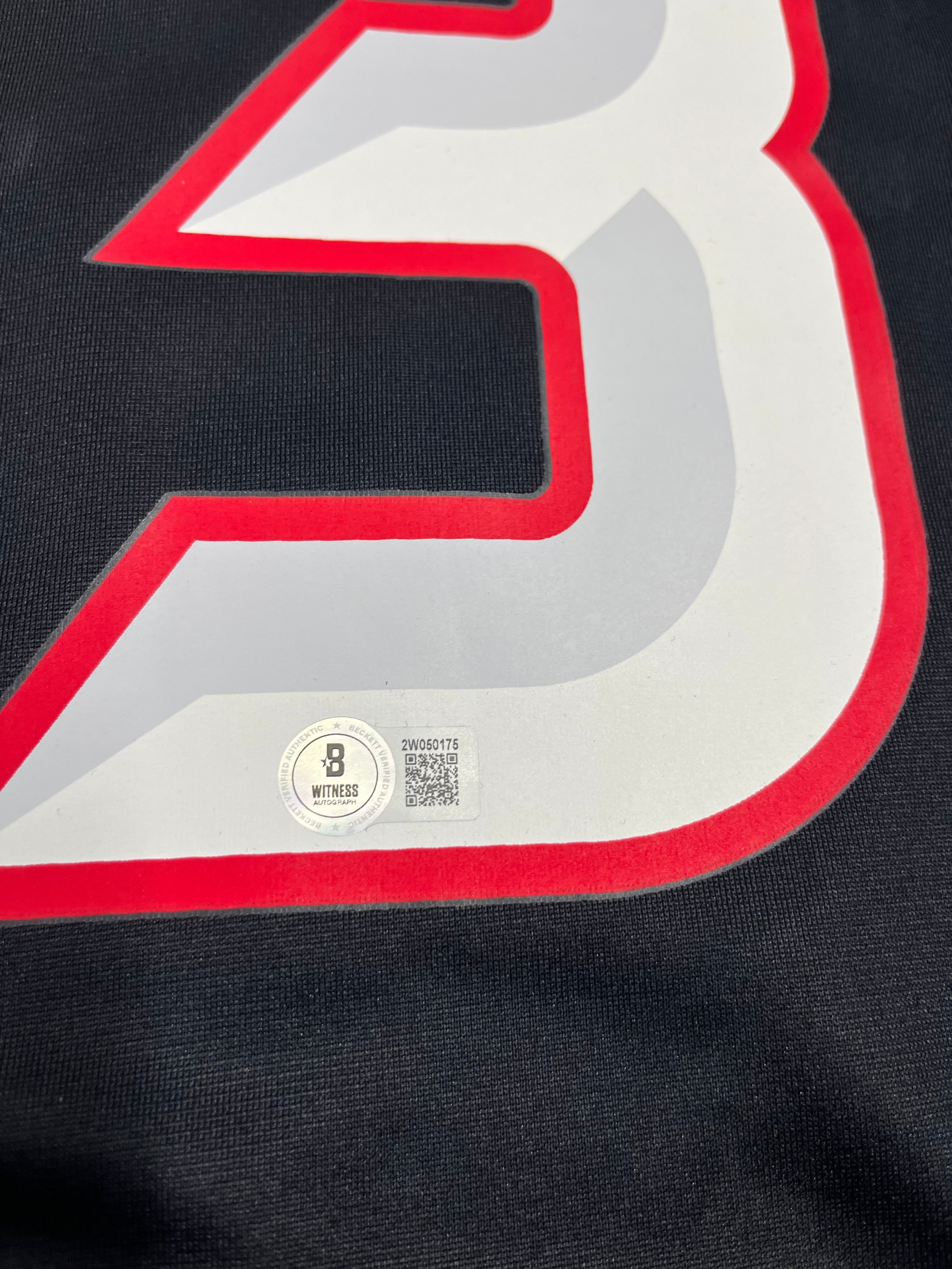 Tank Dell Signed Texans Nike Authentic Jersey (Beckett)+B19