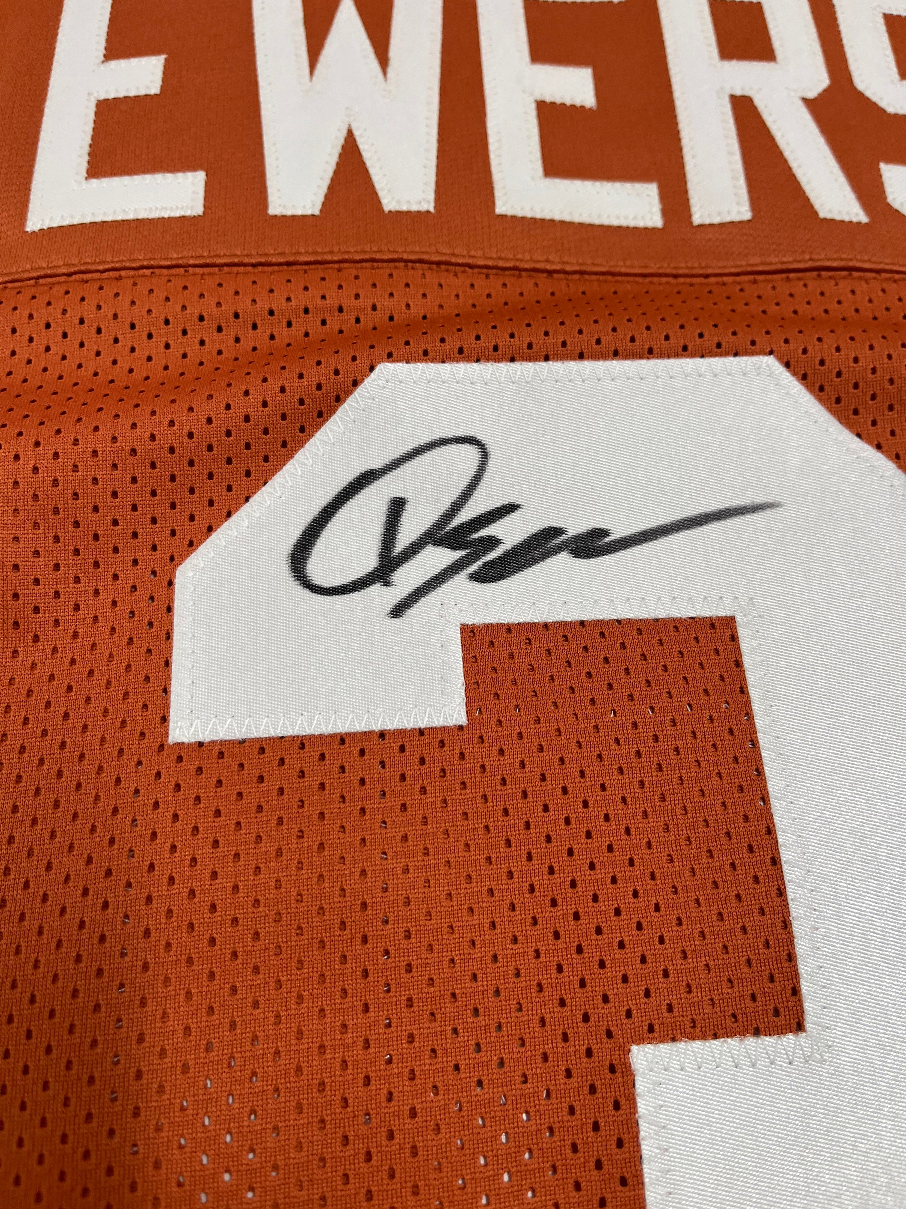 Quinn Ewers Signed Custom Jersey (Beckett)