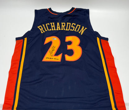 Jason Richardson Signed Custom Jersey Inscribed &quot;2x Dunk Champ!&quot; (Beckett)