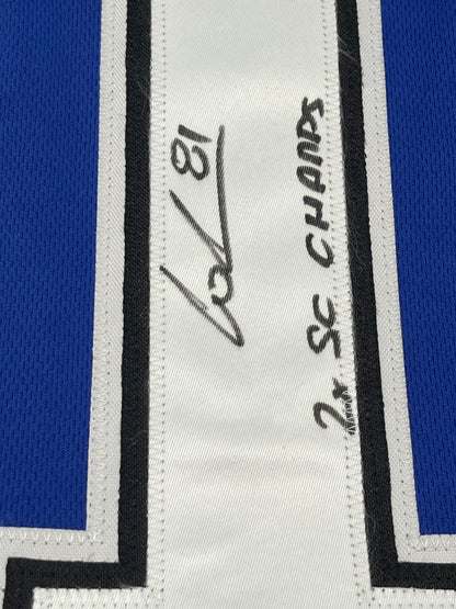Erik Cernak Signed Custom Jersey Inscribed &quot;2x SC Champs&quot; (JSA)