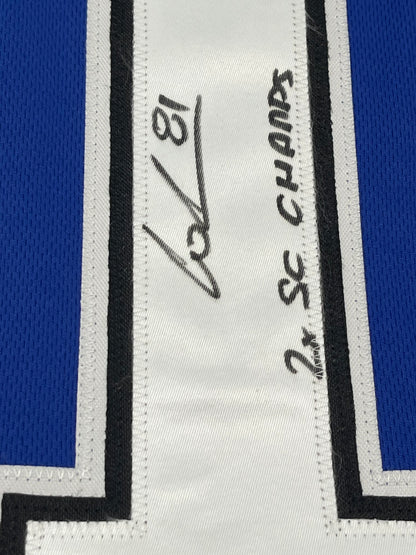 Erik Cernak Signed Custom Jersey Inscribed &quot;2x SC Champs&quot; (JSA)
