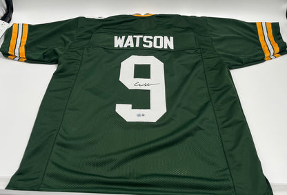 Christian Watson Signed Custom Jersey (Beckett)