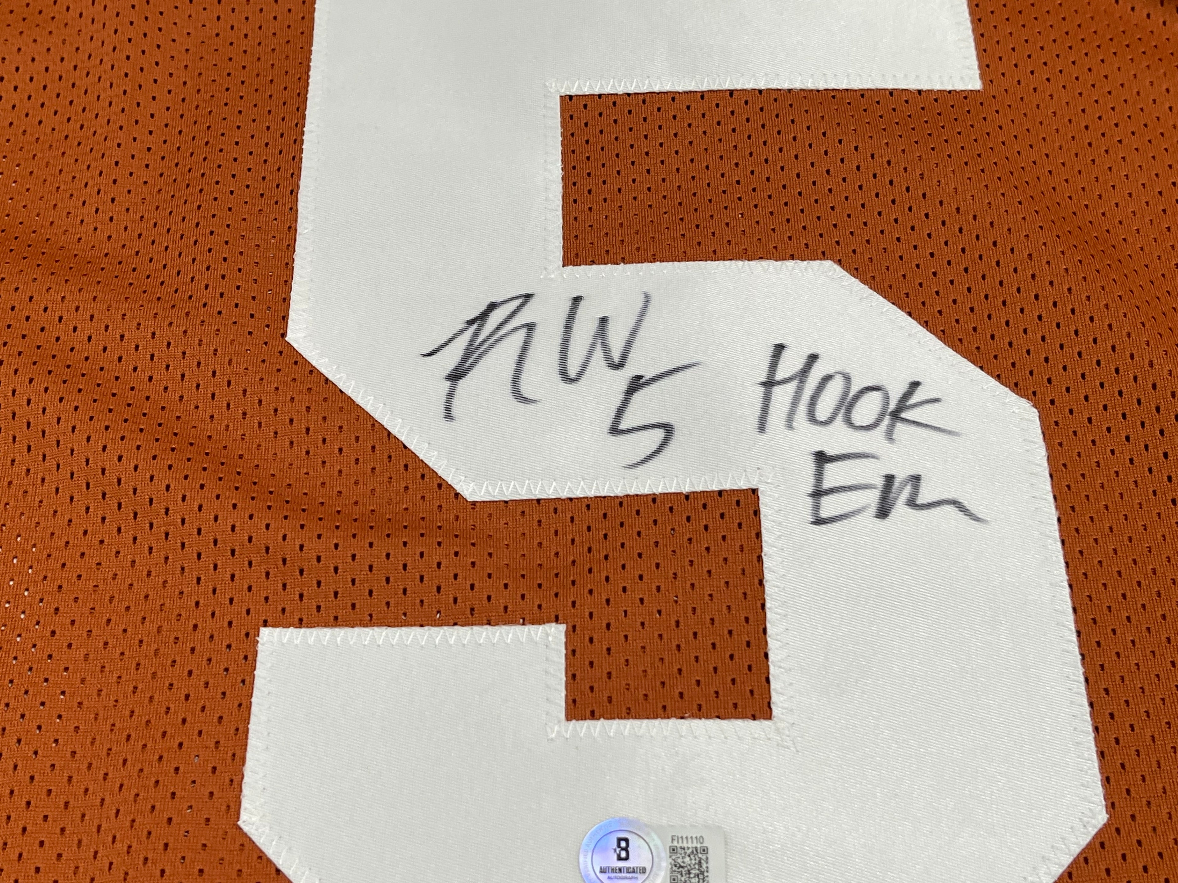 Ryan Wingo Signed Jersey Inscribed "Hook Em" (Beckett)
