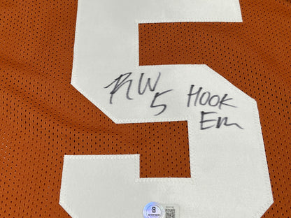 Ryan Wingo Signed Jersey Inscribed "Hook Em" (Beckett)