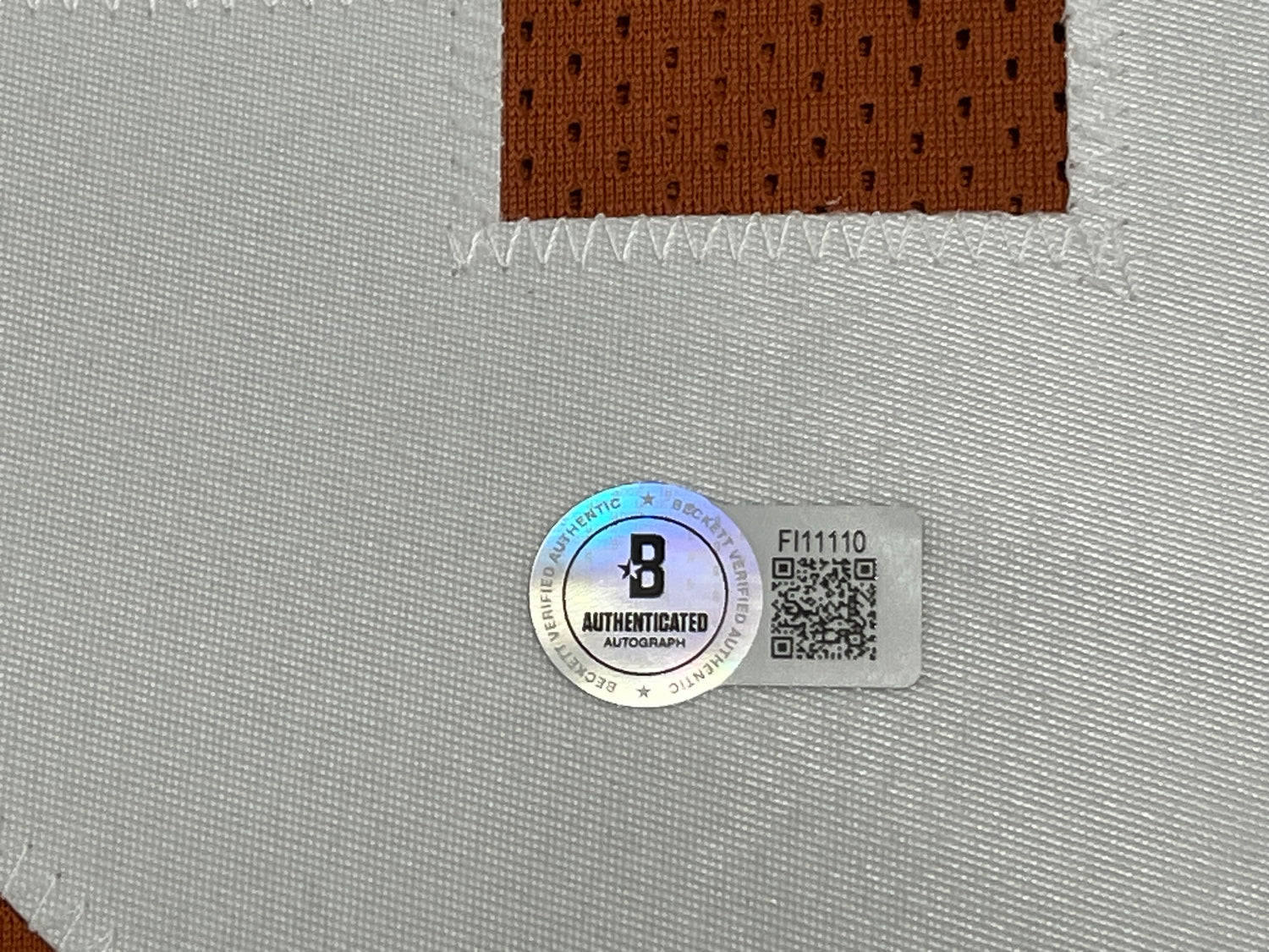 Ryan Wingo Signed Jersey Inscribed "Hook Em" (Beckett)