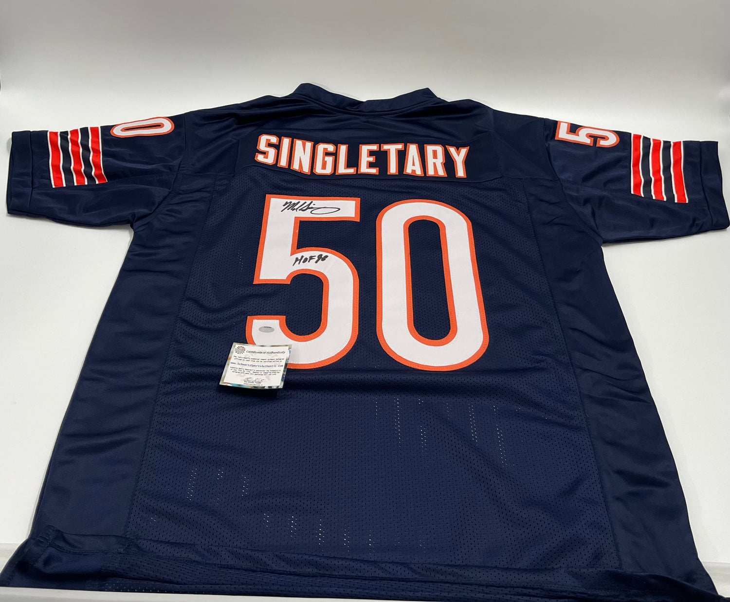 Mike Singletary Signed Jersey Inscribed "HOF 98" (Schwartz)