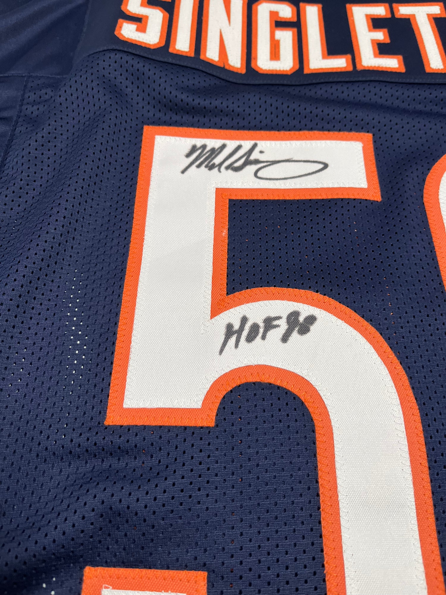 Mike Singletary Signed Jersey Inscribed "HOF 98" (Schwartz)