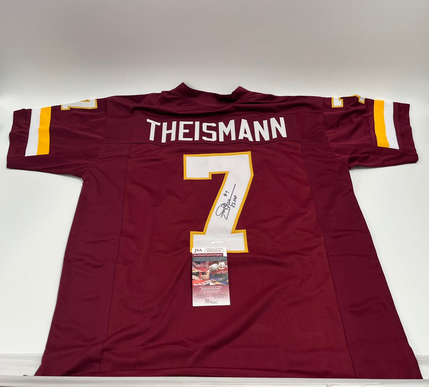 Joe Theismann Signed Jersey Inscribed "83 MVP" (JSA)