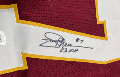 Joe Theismann Signed Jersey Inscribed "83 MVP" (JSA)