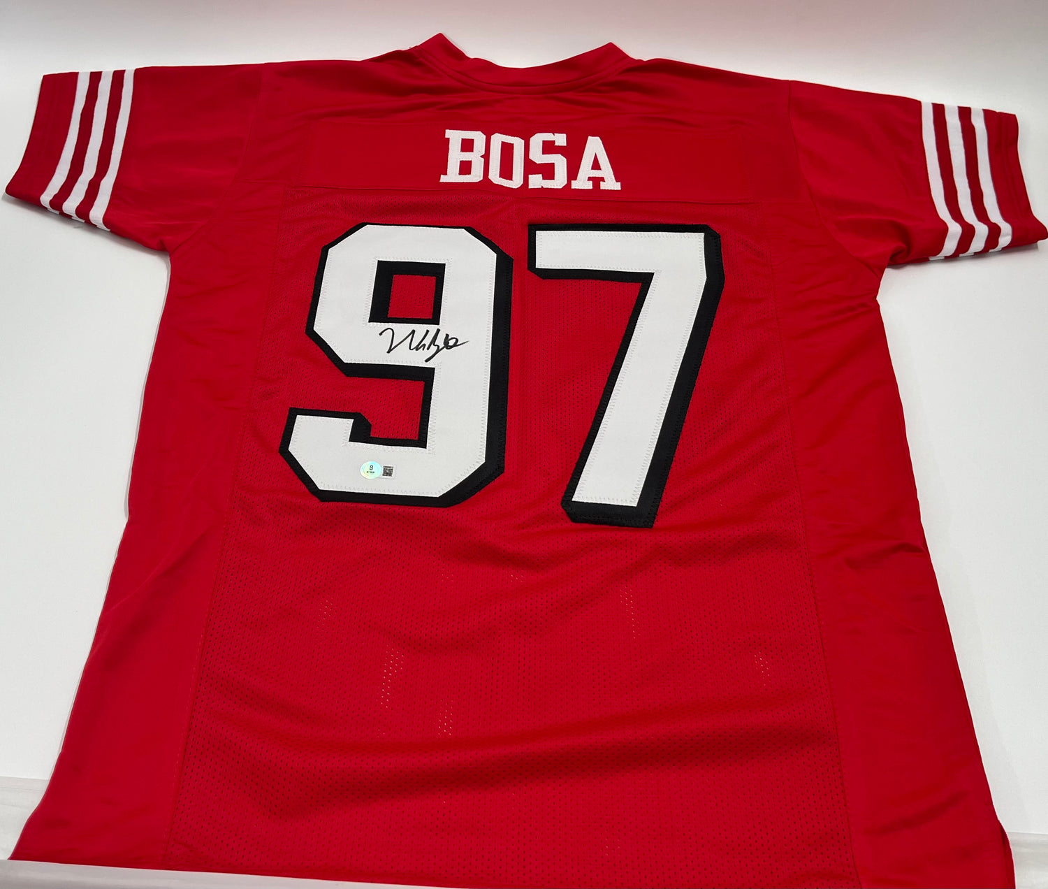Nick Bosa Signed Custom Jersey (Beckett)