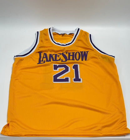 Michael Cooper Signed Jersey Inscribed &quot;H.O.F. 24&quot; (Beckett)