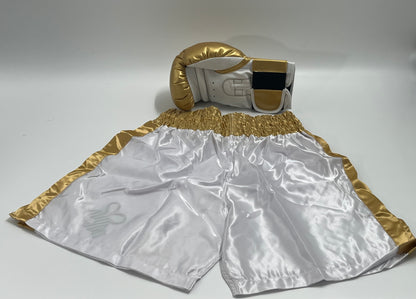 Cassius Clay 1960 Olympics Gold Trunks &amp; Gold Glove Set