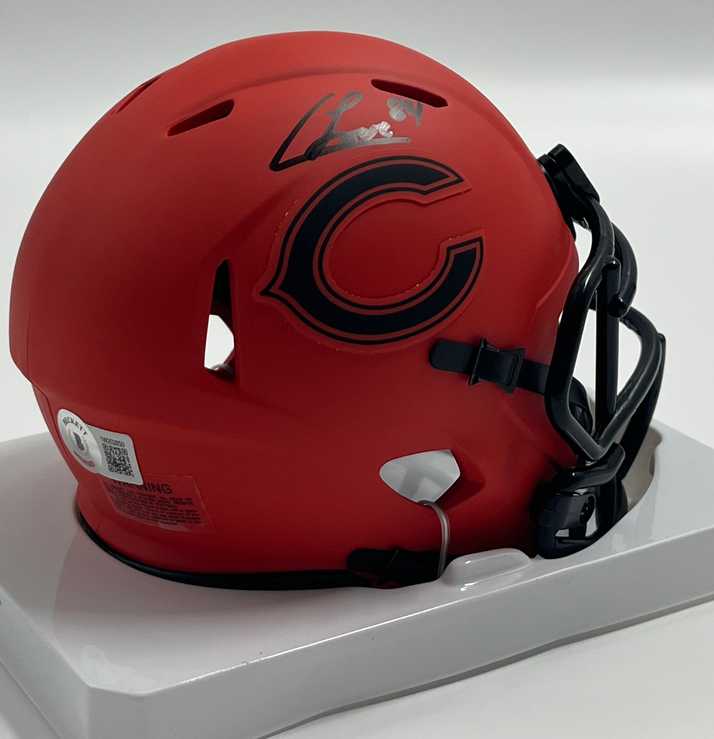 Colston Loveland Signed Bears Rave Alternate Speed Mini Helmet (Beckett)