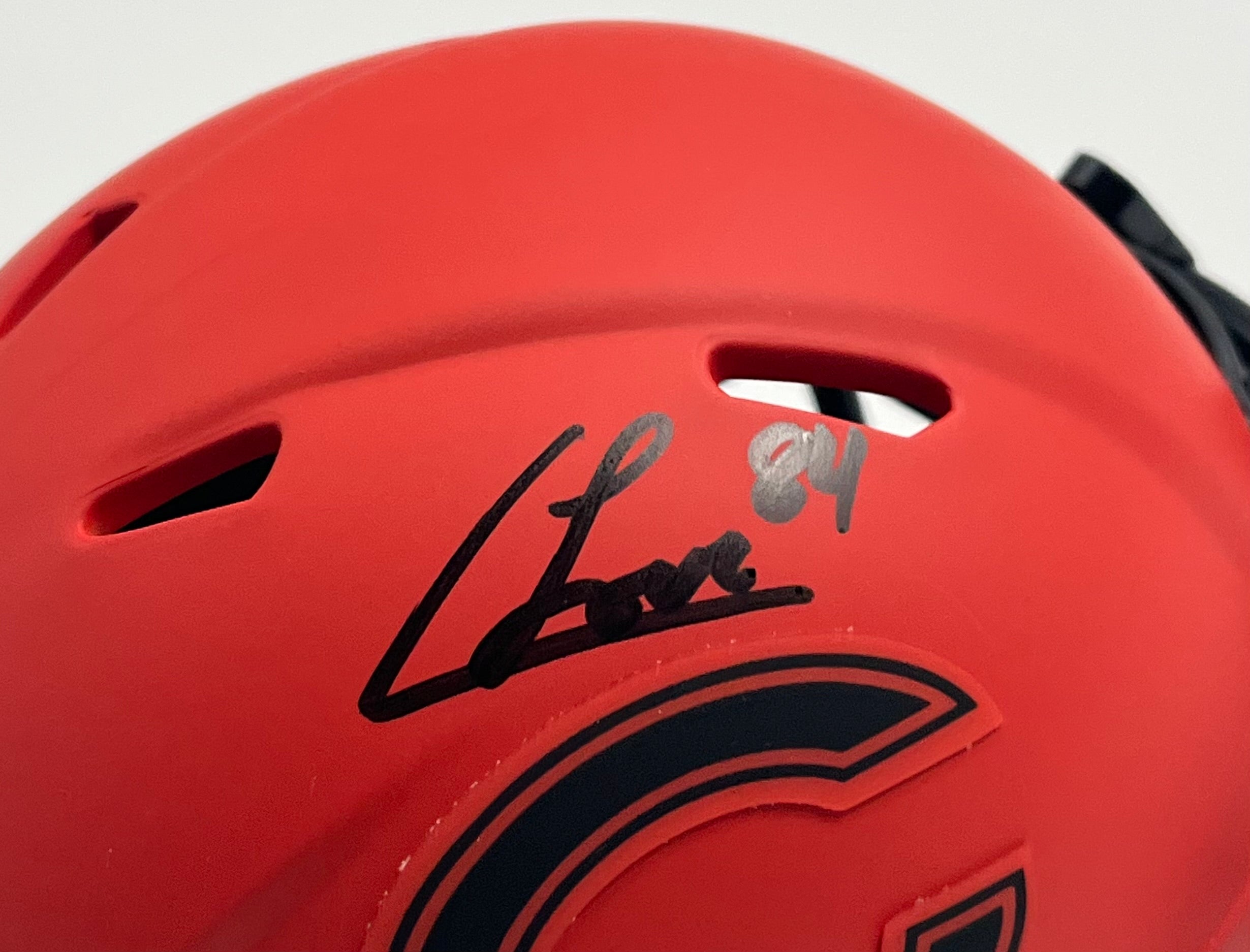 Colston Loveland Signed Bears Rave Alternate Speed Mini Helmet (Beckett)