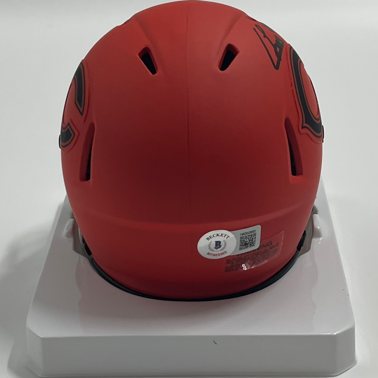 Colston Loveland Signed Bears Rave Alternate Speed Mini Helmet (Beckett)