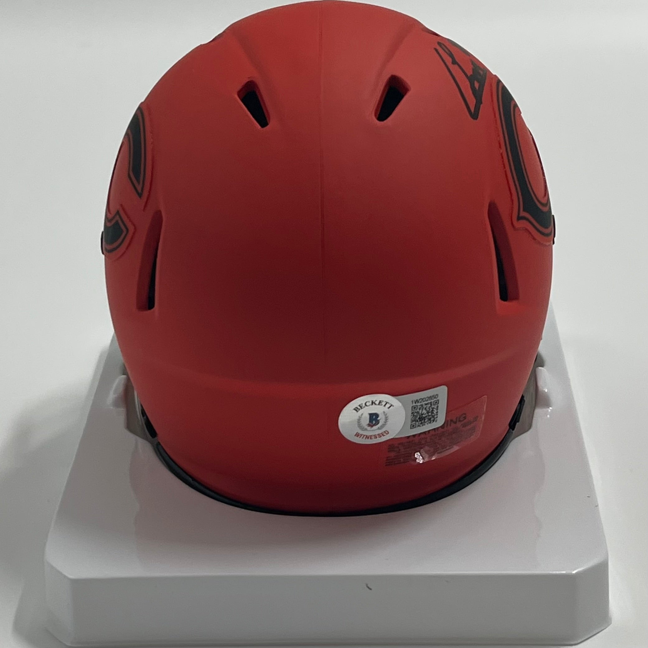 Colston Loveland Signed Bears Rave Alternate Speed Mini Helmet (Beckett)