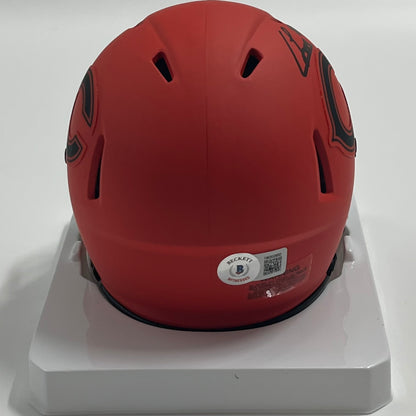 Colston Loveland Signed Bears Rave Alternate Speed Mini Helmet (Beckett)