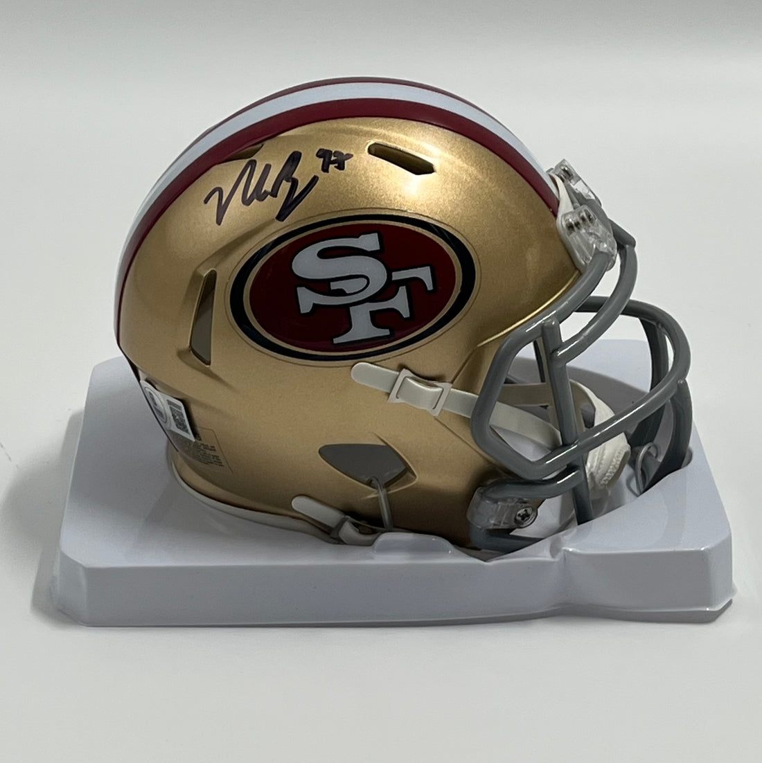 Nick Bosa Signed 49ers Speed Mini Helmet (Beckett)