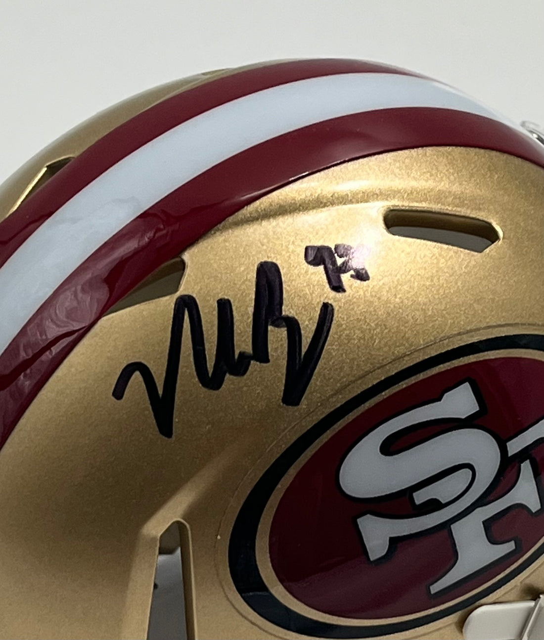 Nick Bosa Signed 49ers Speed Mini Helmet (Beckett)