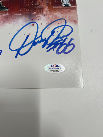 Giants Super Bowl XLII Champs 16x20 Photo Signed by (5) Inscribed &quot;SB XLII Champs&quot; (PSA)