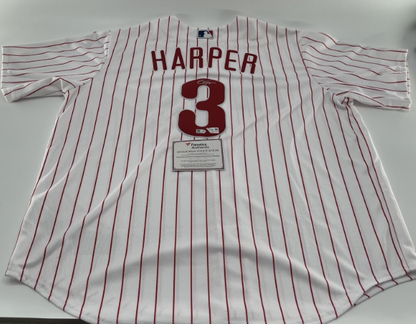 Bryce Harper Signed Phillies Nike on-field style Jersey (MLB &amp; Fanatics)