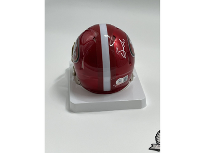 Brandon Aiyuk Signed 49ers Flash Alternate Speed Mini Helmet (Beckett)