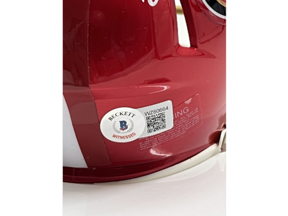 Brandon Aiyuk Signed 49ers Flash Alternate Speed Mini Helmet (Beckett)