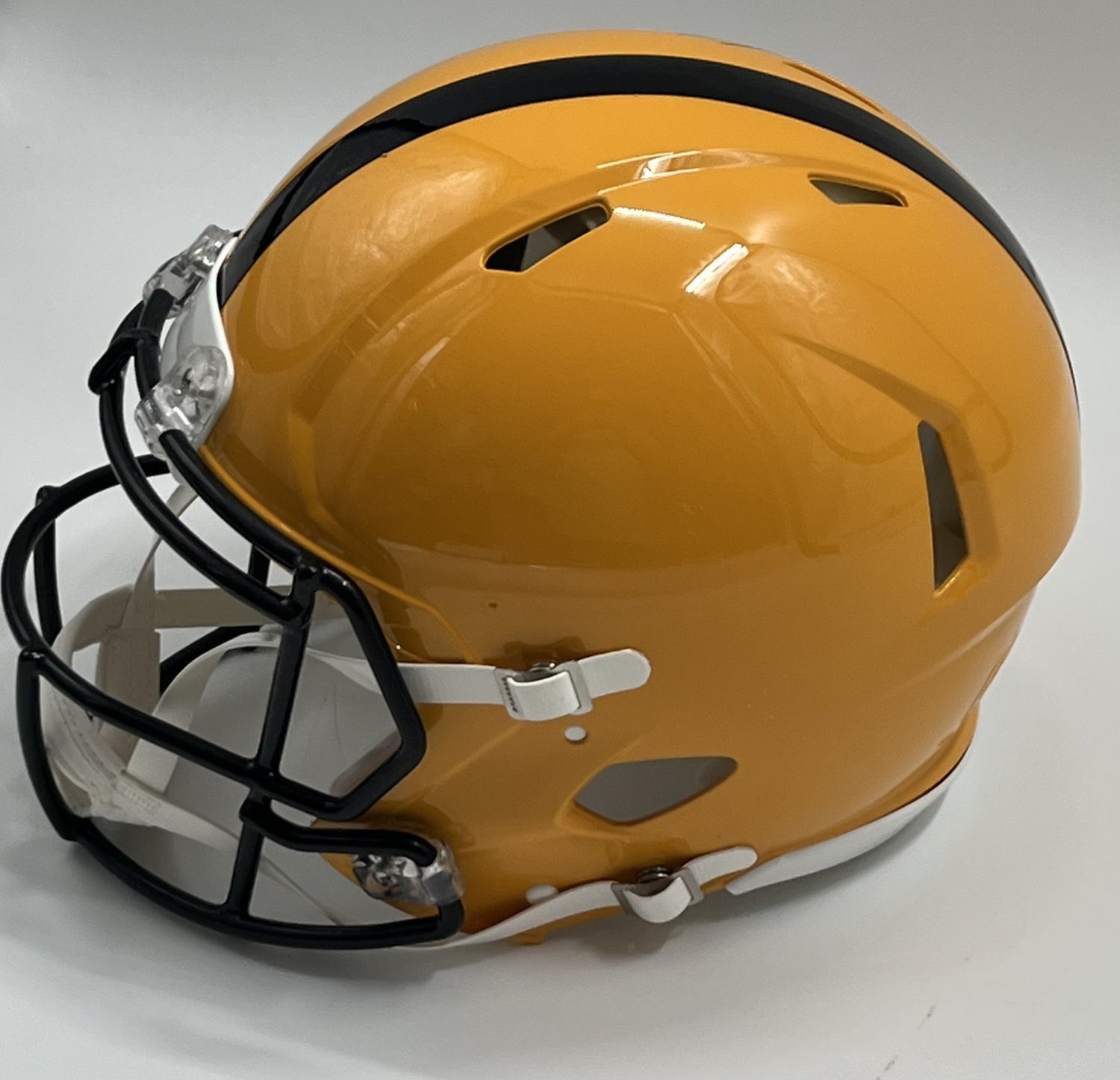 T. J. Watt Signed Steelers FS Authentic Throwback Alt Spd Helmet (Beckett)