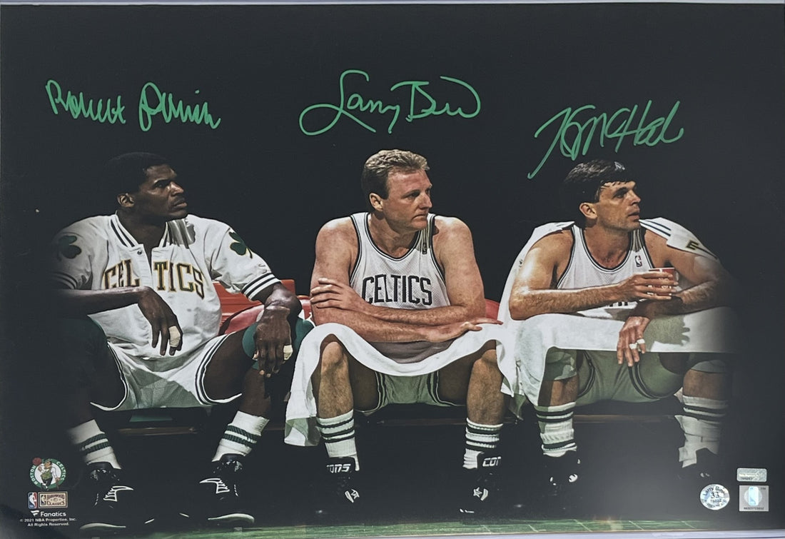 Boston Celtics signed by (3) 16x20 Photo (Bird &amp; New England Picture)