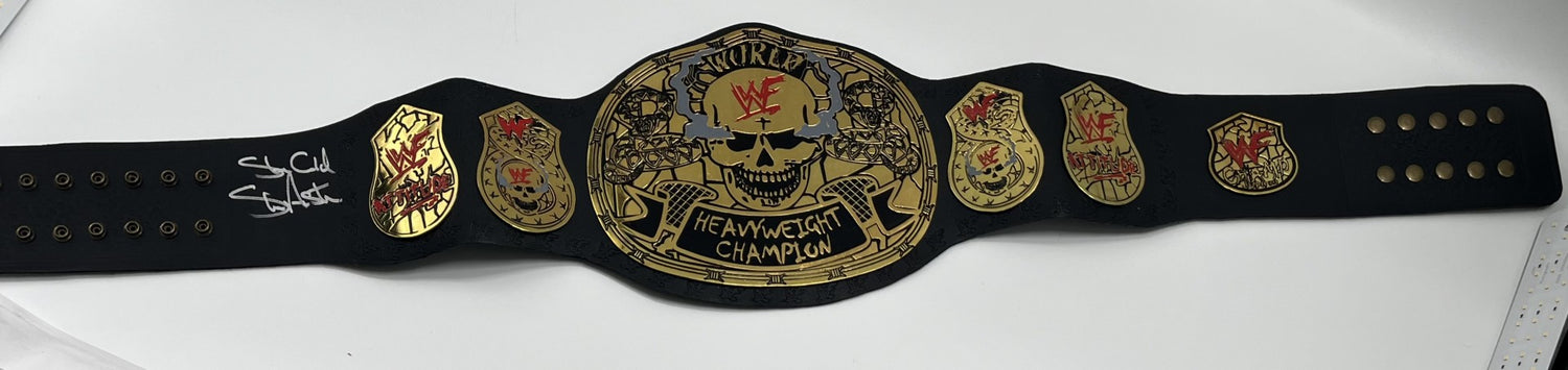 &quot;Stone Cold&quot; Steve Austin Signed FS WHW Champion Belt (Beckett)
