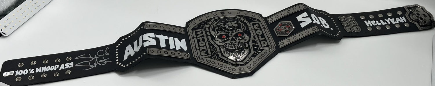 &quot;Stone Cold&quot; Steve Austin Signed FS 3:16 WHW Belt (Beckett)